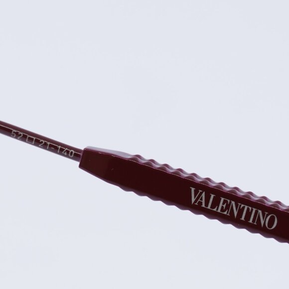 Valentino V-STUD VLX-122B Eyeglasses Bordeaux 52mm Geometric Frame - Picture 5 of 10
